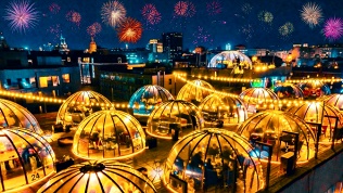 Аренда стеклянного купола на крыше в центре Москвы от компании Igloobar