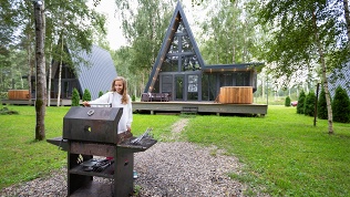 Проживание в доме на базе отдыха Les Holidays