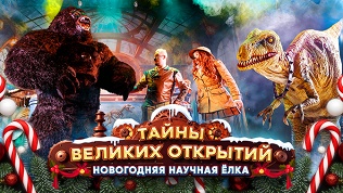 Билет на новогоднюю научную елку с Дедом Морозом «Тайны великих открытий»