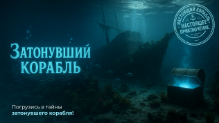 Участие в семейном квесте «Затонувший корабль» от студии «Семейные квесты»