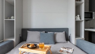 Проживание в апартаментах на Богатырском от сети Travel Apartment