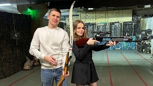 Стрельба из пневматического оружия в стрелковом клубе «Стрелец»