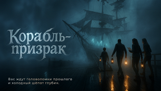 Участие в семейном квесте «Корабль-призрак» от студии «Семейные квесты»