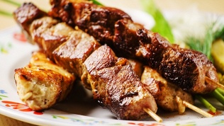 Сет с шаурмой, шашлыком