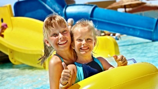 Посещение надувного аквапарка в хаски-центре «Аквилон»