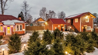 Отдых в коттедже с питанием в загородном комплексе «Кикино на Веле»