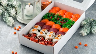 Всё меню от ресторана доставки «Сушимания» за полцены