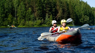 Сплав на байдарке вдоль усадьбы «Архангельское» от Supliga 