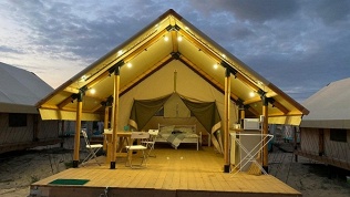 Отдых на побережье Черного моря в сафари-тенте в глэмпинге «Жара»