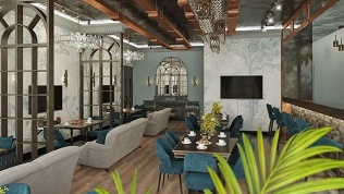 Всё меню и напитки в рестобаре азиатской и европейской кухни Frissson