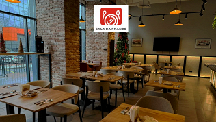 Всё меню кухни и напитки в кафе-баре Sala da Pranzo