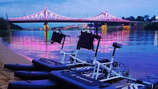 Прокат водных велосипедов в акватории рек Тьмака и Волга от «Санрай»