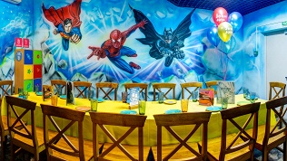 Праздник в банкетной комнате в ТРЦ «Vegas Кунцево» в парке Joki Joya