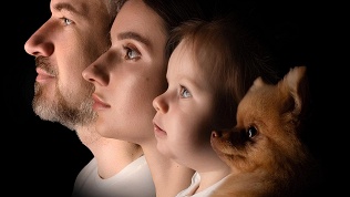 Индивидуальное, парное и семейное фото радужки глаза