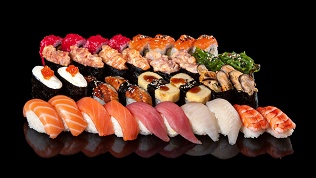 Всё меню кухни от службы доставки Germes за полцены