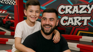 2 или 3 заезда на дрифт-карте в картинг-центре Crazy Cart