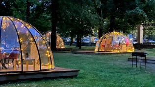 Аренда панорамной беседки-иглу от компании «Иглу парк»