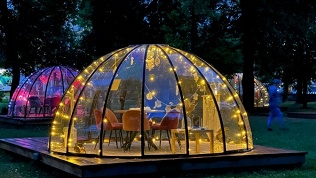 Аренда панорамной беседки-иглу от компании «Иглу-парк»
