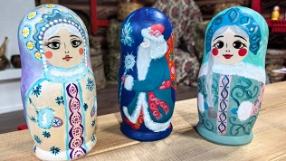 Роспись матрешки с чаепитием в музее «Изба-забава»