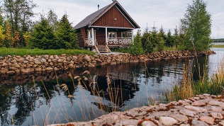 Отдых в коттедже на берегу Финского залива на базе отдыха «Утиный рай»