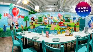 Праздник в банкетной комнате в ТРЦ «Рио» в парке развлечений Joki Joya