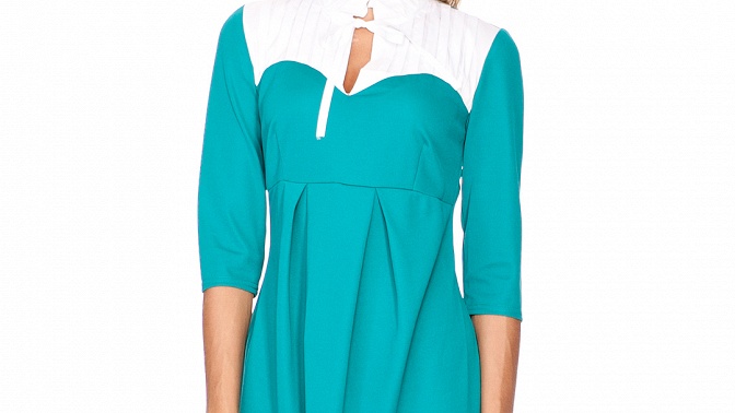 Платье, цвет мурена/белый, Sofico по цене 916 руб, доставка в город Москва- Купить женские вещи на распродаже в интернет магазине со скидкой отBiglion