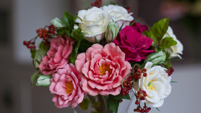 Как слепить розы из пластилина: пошаговая инструкция с 3 уровнями сложности