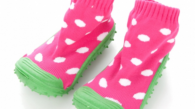 Ботиночки-носочки детские First Step с дышащей подошвой, размер 21, цвет зелёный