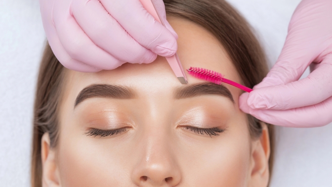 Оформление ресниц, бровей