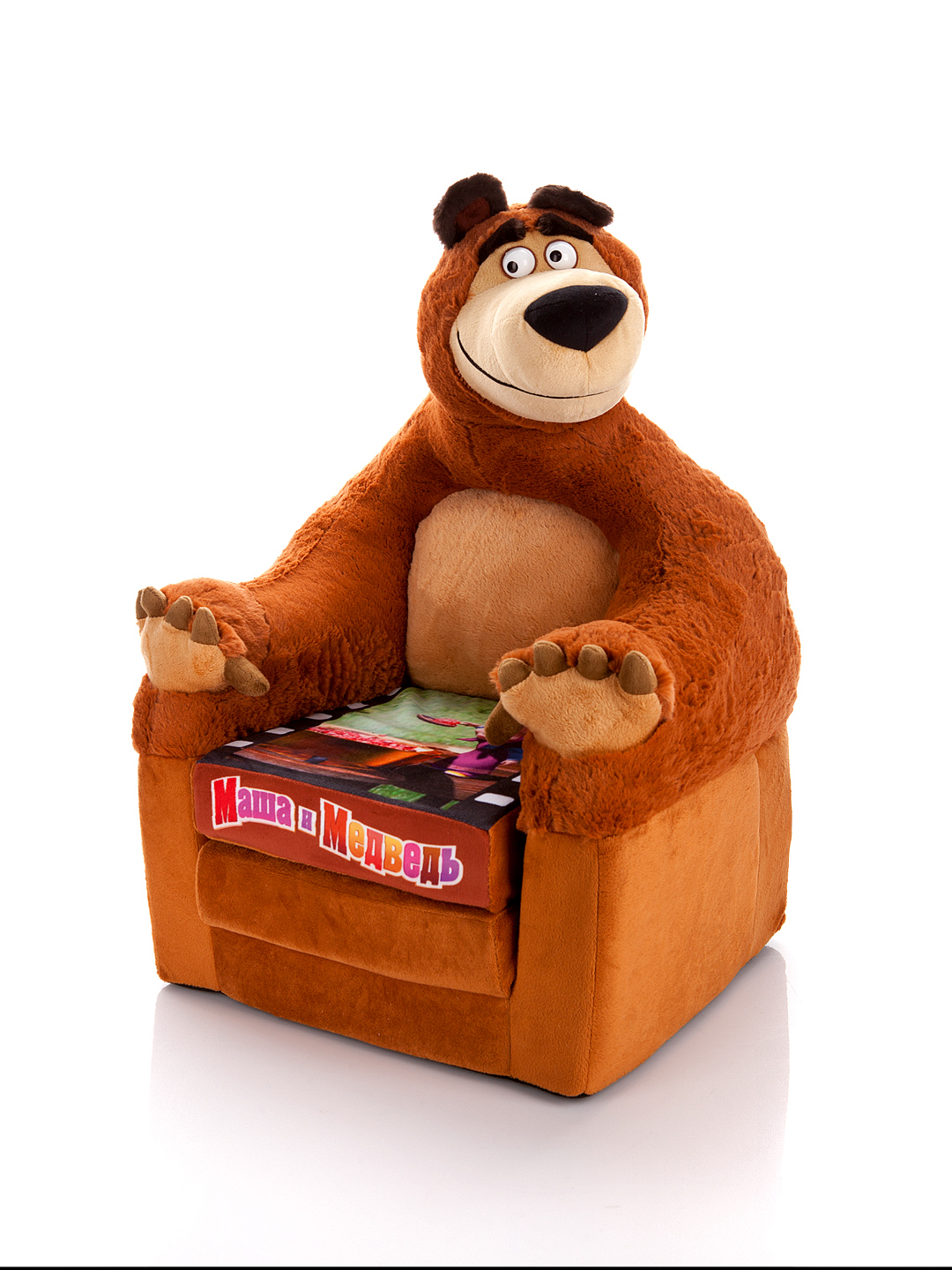 мягкая игрушка кресло маша и медведь